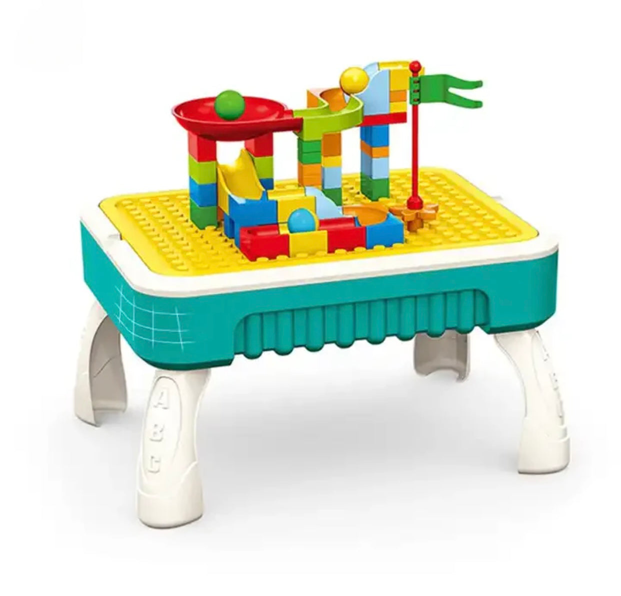 3 In 1 Multifuntional Building Blocks Table For Kids