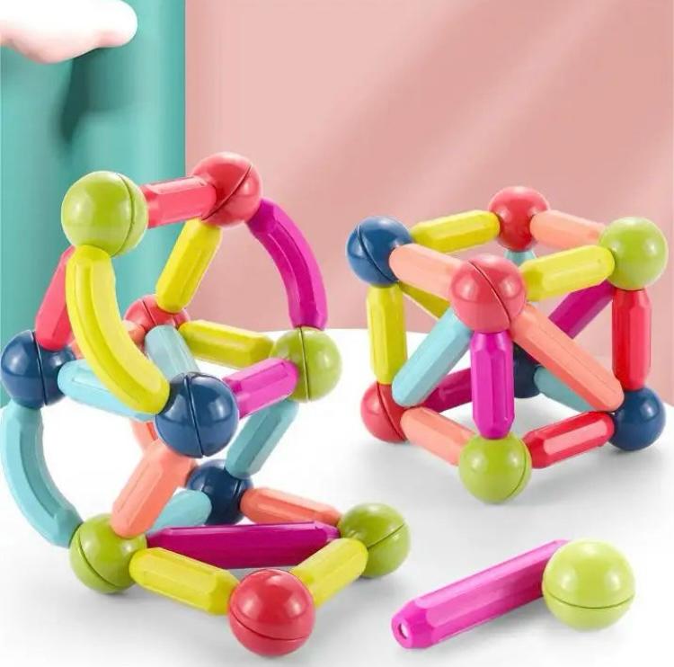 Magnetic Sticks Building Blocks - 64Pcs