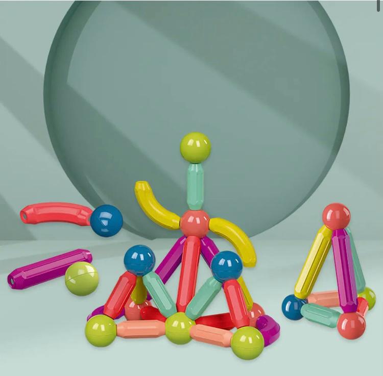 Magnetic Sticks Building Blocks - 64Pcs