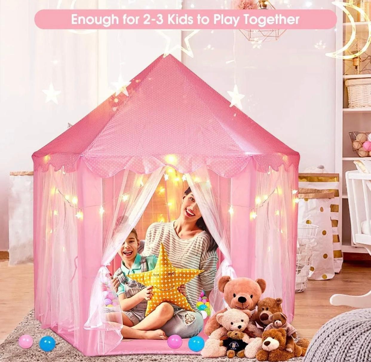Princess Castle Play Tent House Without Fairy Lights