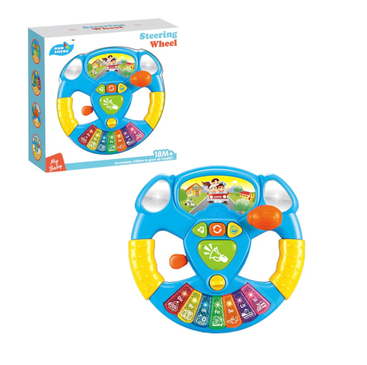 Steering Wheel With Music & Lights