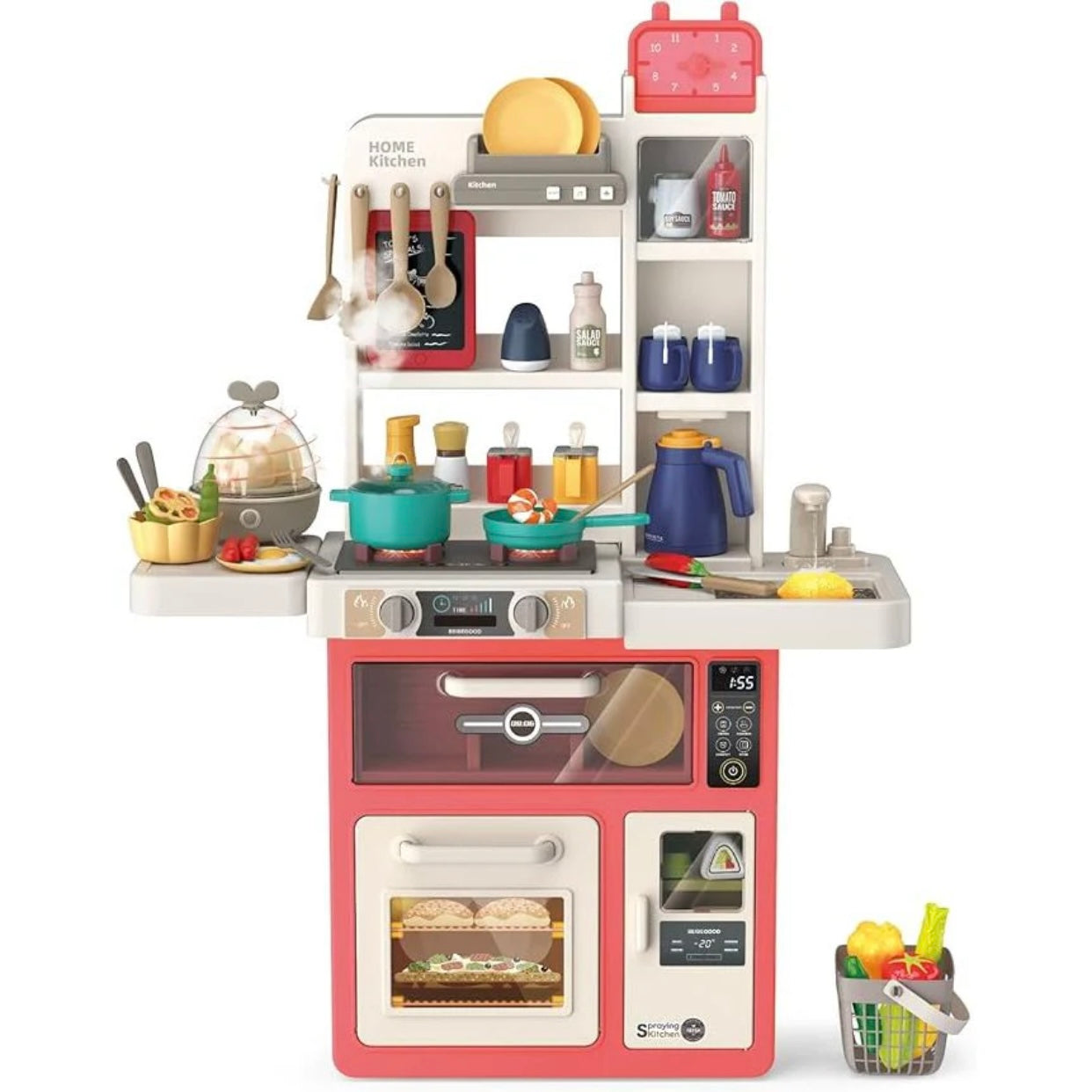 55pcs Kitchen Set With Steam, Sound & Light