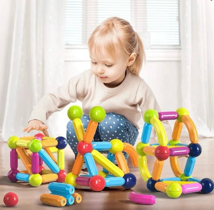 Magnetic Sticks Building Blocks - 64Pcs