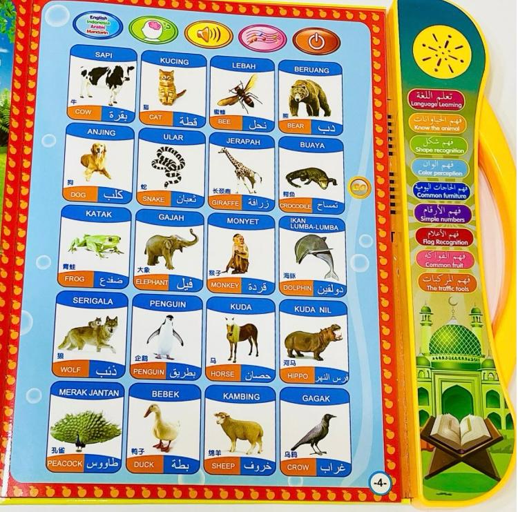 4 in 1 Learning Book For Kids