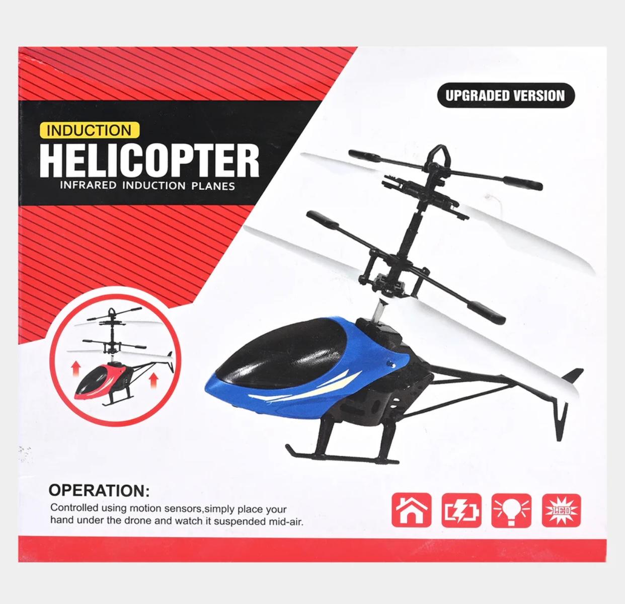 Hand Sensor Control Rechargeable Helicopter With Lights For Kids