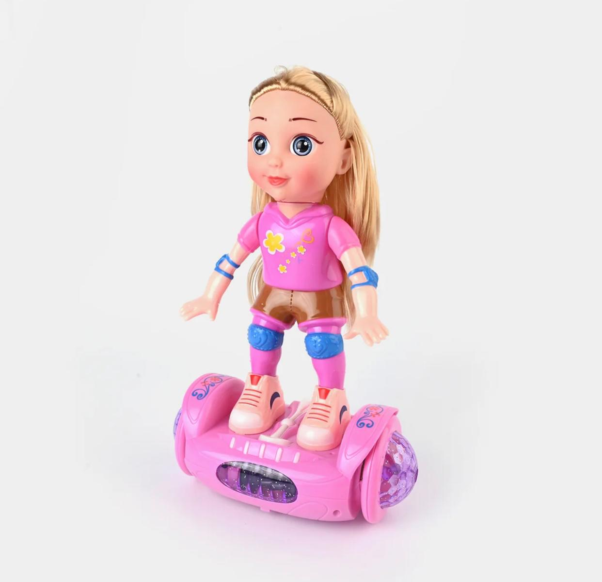 DOLL BALANCE CAR TOY WITH LIGHT & SOUND FOR KIDS