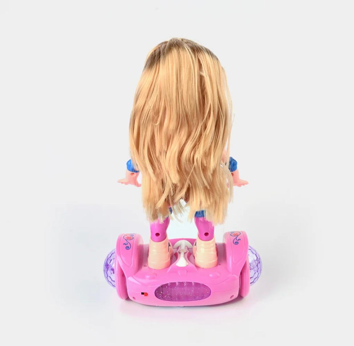 DOLL BALANCE CAR TOY WITH LIGHT & SOUND FOR KIDS
