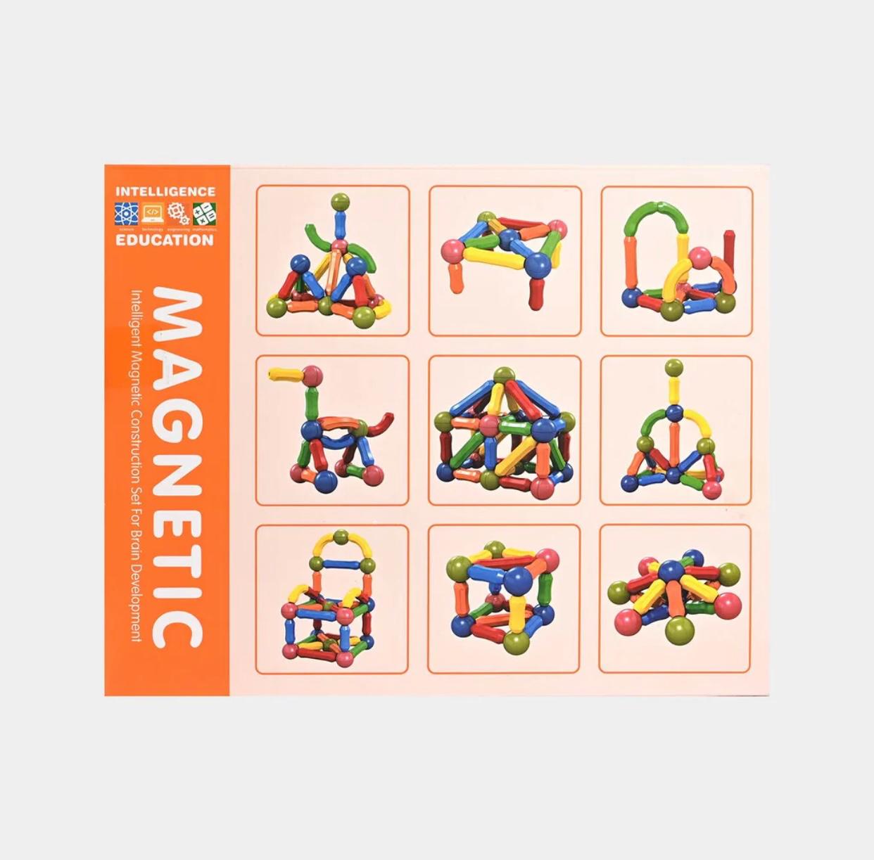 Magnetic Sticks Building Blocks - 64Pcs
