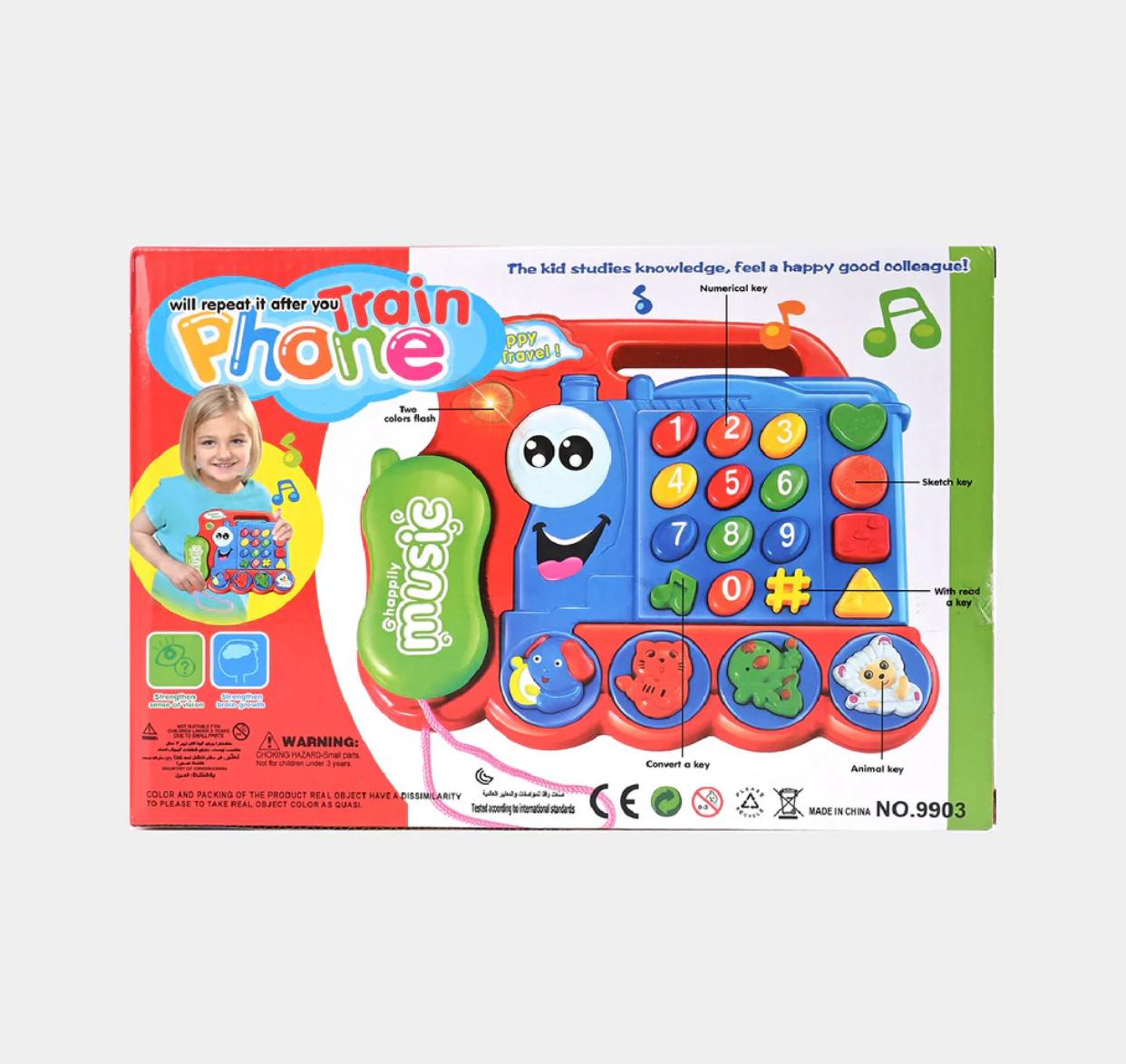 Train Phone Toy With Lights & Music