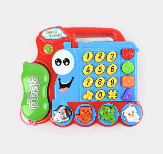 Train Phone Toy With Lights & Music