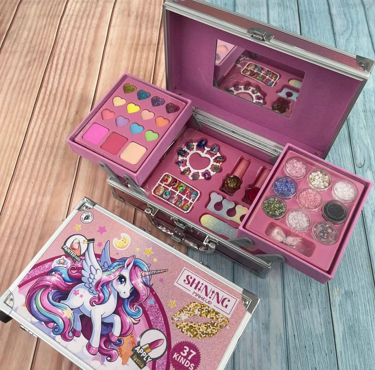 37Pcs Realistic Makeup Suitcase For Girls