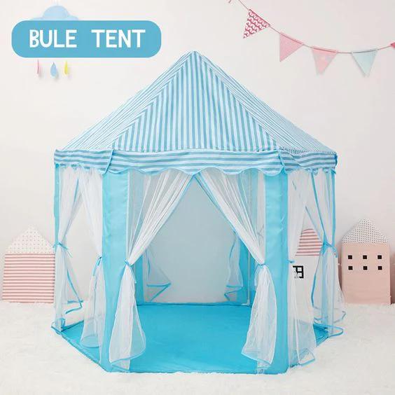 Castle Play Tent House With Fairy Lights